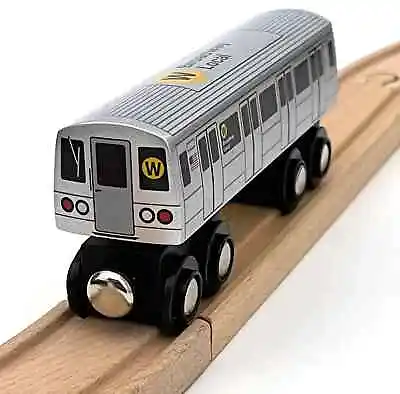 Munipals MP01-110W Wooden Subway W Train NYC MTA NYC Broadway Local R46 Car • $24.95