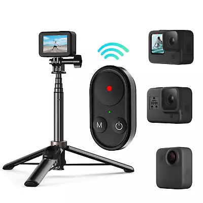 Wireless Bluetooth Remote Control Tripod Clip For Gopro Hero 10 9 8 MAX Camera • $55.93