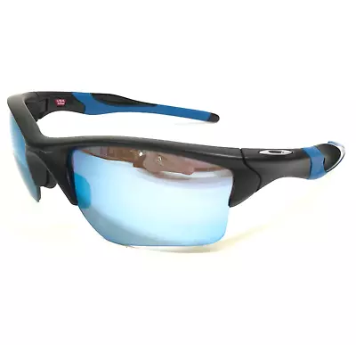 Oakley Sunglasses Flak Jacket 2.0 XL OO9154-67 Black Blue Prizm Deep Water Lens • $199.99