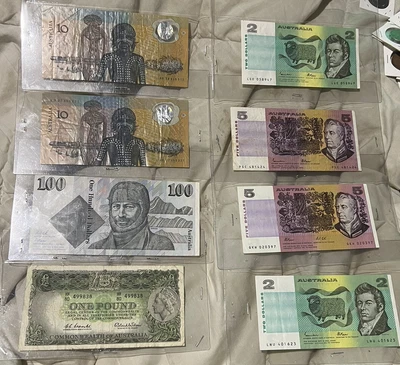 $25 • Buy Australian Notes/ $100/$10 Bicentennial/$2 Note/ 1pound Note /$5 Note