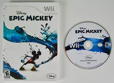 Disney Epic Mickey - Nintendo Wii Game (US & Canada)- With Case- Fast Ship!!! • $8