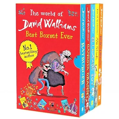 The World Of David Walliams Best Boxset Ever 5 Book Collection Children's Kids • £20.69