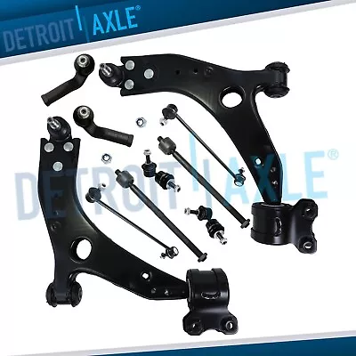 10pc Front Lower Control Arm + Tierod Sway Bar For 2004 2005 2006 Volvo S40 V50 • $119.43