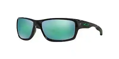 Oakley OO9225-04 Canteen Sunglasses Polished Black Frame Jade Iridium Polarized • $67