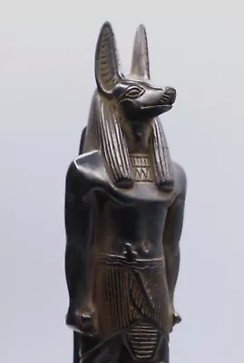 Ancient Egyptian Statue Antiques Anubis God Deity Egypt Black Stone • $84