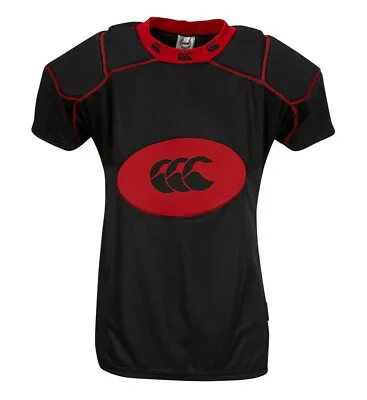 Canterbury Club Rugby Shoulder Vest/Pads - Large - Black/Red • £18.80