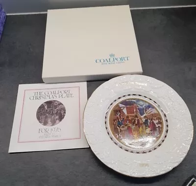 Vintage Coalport Christmas Collector Plate 1976 Xmas Eve 9  Boxed 1st In Series • £7.50