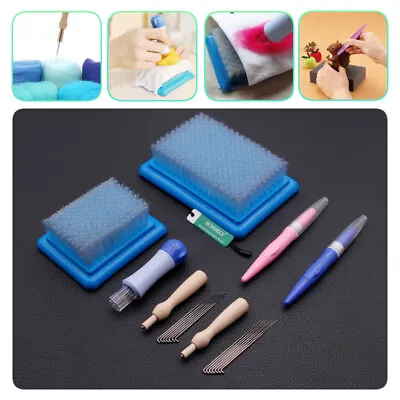 Needle Wool Felting Handle Holder Embroidery Mat Brush Craft Kit Tool Hot • £12.97