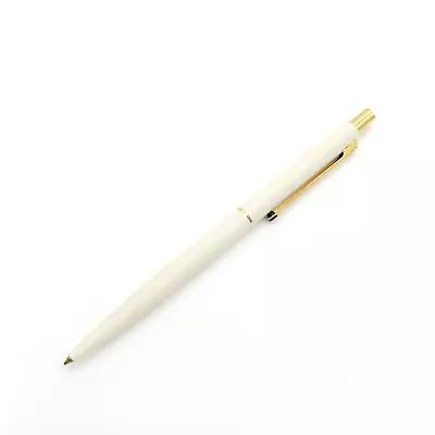 Mont Blanc Noblesse  Ballpoint Pen  White & Gold In Box  Vintage Mint * • $375