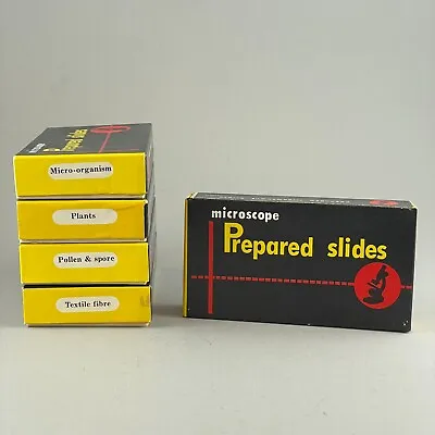 Vintage Microscope Prepared Slides Japan Lot Of 5 Boxes • $49.95