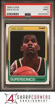 1988 Fleer #107 Dale Ellis Supersonics Psa 9 K3840483-361 • $25.99