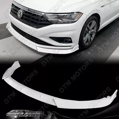 For 19-21 Volkswagen VW Jetta Painted White Front Bumper Lip Splitter Spoiler • $82.99