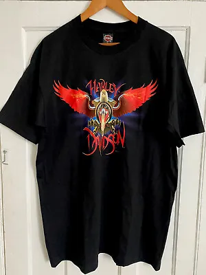 VTG 1997 Unused Harley Davidson T-Shirt Size XL Eagle Print Danbury CT Holoubek • $34.99