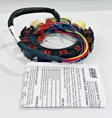 CDI 15/16 Amp Stator For Select 6-Cyl Mercury Outboards 398-5454A11 398-5454A15 • $149.95