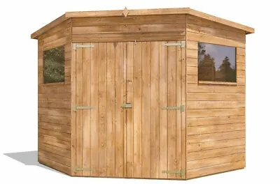 £1154.99 • Buy Dad's Corner Shed 2.5m X 2.5m Pent Roof Wooden Garden Storage Building Workshop