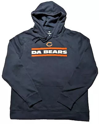 CHICAGO BEARS Men XL Blue DA BEARS Fanatics Cotton Blend Pullover Sweatshirt • $25.99