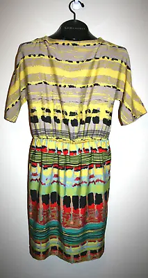 Womens W118 By Walter Baker Short Slit Sleeve Multi Color Printed Dress XS  • $14.96