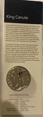 2017 King Canute £5 Brilliant Uncirculated Royal Mint  Bunc Coin Five Pound • £9.97