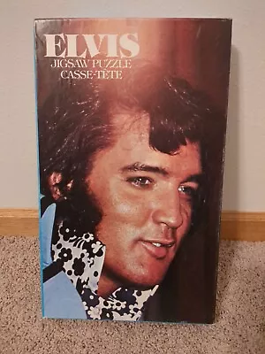 Vintage Jigsaw Puzzle Casse-Tete Elvis 1935-1977 200 Piece Elvis Presley Puzzle • $3.49