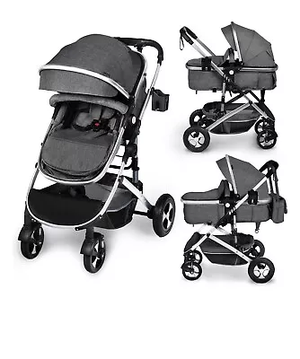 AILEEKISS 2-in 1 Baby Stroller And Bassinet:Comfort Safety And Convenience! • $165