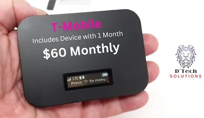 T-Mobile UNLIMITED Wi-Fi Hotspot Data Device And Month Included Monthly After$60 • $99.99