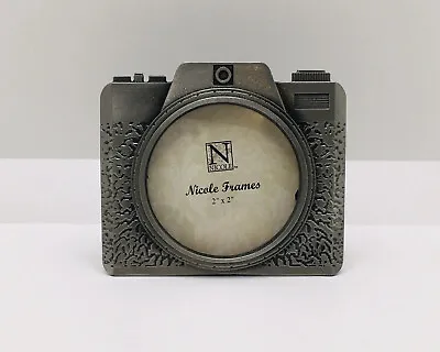 Nicole Frames Mini Camera Shape Picture Frame Antique Pewter Finish • $12.99