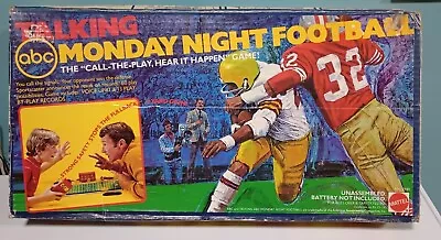 Vintage Mattel 1977 TALKING ABC MONDAY NIGHT NFL FOOTBALL Game No. 3981 • $30