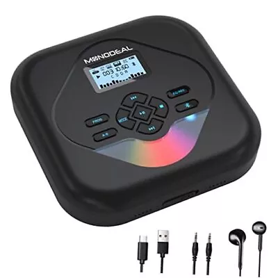  CD Player PortableBluetooth CD Player With SpeakersRechargeable Walkman CD  • $114.42