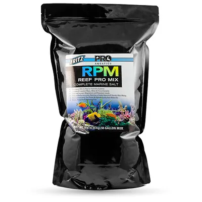 Fritz RPM Reef Pro Mix Salt 14 Lb. Bag Complete Marine Salt Makes 50 Gallons • $44.99