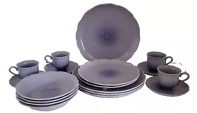 Mikasa Spring Hyacinth 18 Pc Set - 4 Four Piece Place Settings + 2 Salad Plates • $175