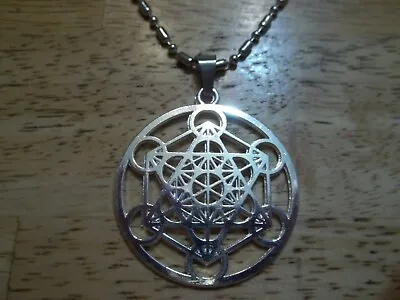 METATRON'S CUBE GEOMETRY Necklace Stainless Chain • $13.50