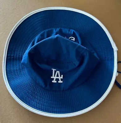 New LA Dodgers Giveaway Promo Blue Bucket Beach Sun Hat Los Angeles MLB SGA • $25