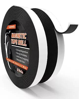 Magnetic Tape Roll 32ft 2 Rolls Flexible Magnet Strips With Strong Adhesive Back • $9.90