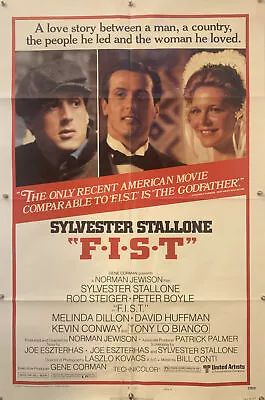 F.I.S.T. Original One Sheet Movie Poster - 1978 - STALLONE • $45