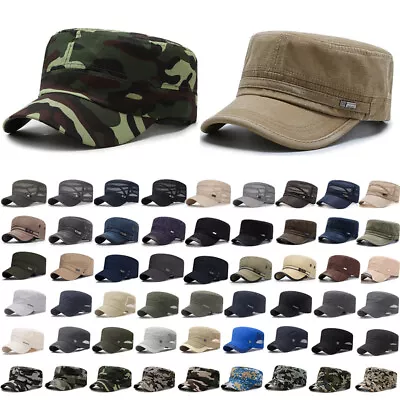 Men Womens Camouflage Army Hat Camo Military Cadet Combat Fishing Baseball Cap ! • £3.95
