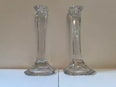 Set Of 2 Vintage Crystal Candle Holders • $20