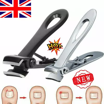 Heavy Duty Thick Nail Clippers Toe Nail Clippers Wide Mouth Pliers Stainless UK • £5.25