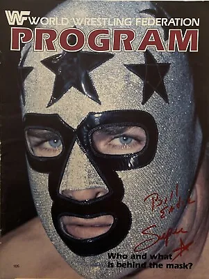 Masked Superstar Bill Eadie SIGNED 1983 WWF Program Exact Proof COA WWE NWA Rare • $149.99
