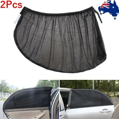 NEW AU Car Rear Side Window Socks Sun Shade Black Mesh SUV Sox UV Protection • $11.99