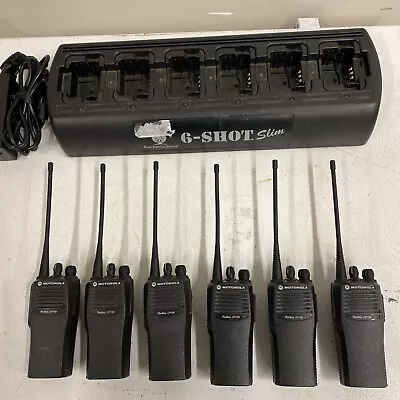 6 MOTOROLA CP150 UHF 438-470 MHz 4 CH RADIO AAH50RCC9AA1AN With Gang Charger • $595