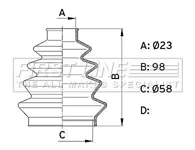FIRST LINE Front Outer CV Boot Kit For Mercedes C180 Kompressor 1.8 (5/02-2/07) • $26.55