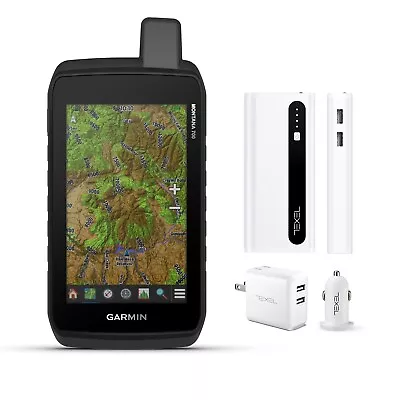 Garmin Montana 700 Rugged GPS Handheld Texel Power Bundle 010-02133-00 • $604.99