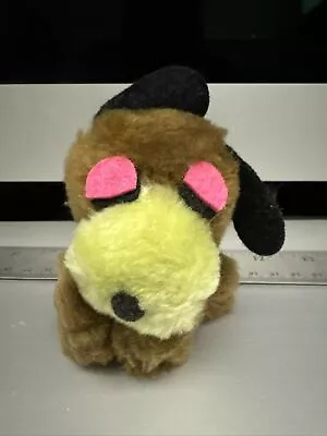Nostalgic Vintage Wallace Berrie And Co Cream Puff Dog Plush Brown 1973 • $17.05