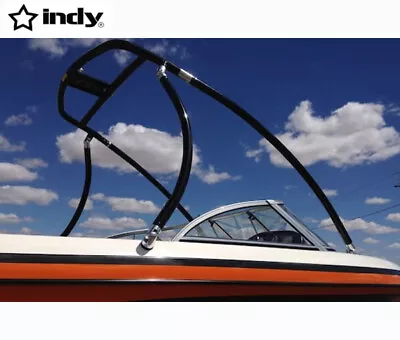 Indy Liquid Boat Wakeboard Tower Black Powder Coated Fits Ocean Environment • $849