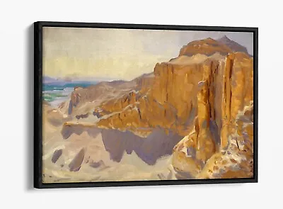 John Singer Sargent Cliffs At Egypt -float Effect Canvas Wall Art Pic Print • £34.99