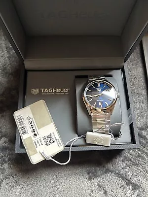 BRAND NEW Tag Heuer Carrera Cal5 39mm BLUE 100% GENUINE ALL PAPERS/BOX/TAGS • £1699.99
