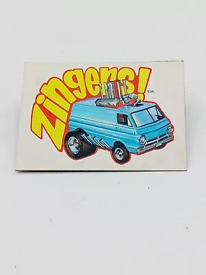 Vintage Authentic Original Monogram Zingers Super Van Sticker Rare HTF • $45