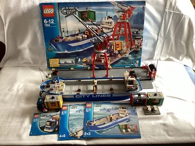 £175 • Buy LEGO CITY 7994 Harbour And Cargo Ship With Instructions And Box