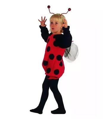 Children's Ladybird Fancy Dress Costume Lady Bug Creepy Crawly Outfit 2-3 Yrs UK • £19.49