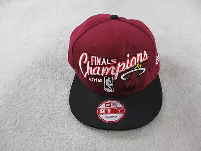 Miami Heat Hat Cap Adult Snap Back Red Finals Champions 2012 New Era 9FIFTY • $22.49